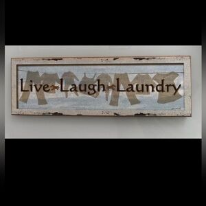 Live Laugh Laundry Wall Art